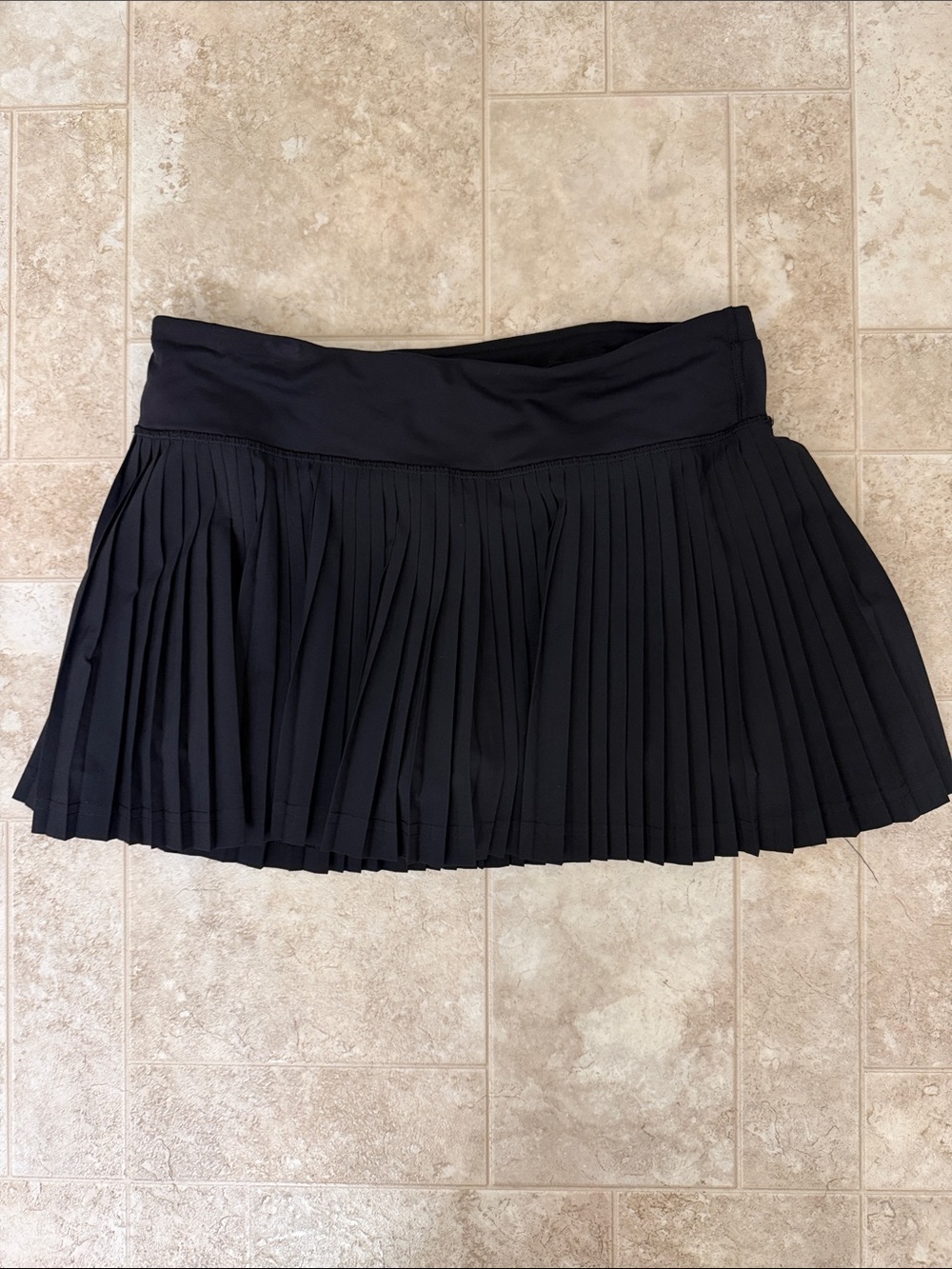 lululemon athletica Black Pleated Mini Skirt
